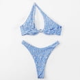 thumbnail image 4 of Cameland Ladies' Sexy Printed Split Shoulder Steel Support Bikini Two-piece Swimsuit Set, 4 of 6