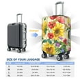 thumbnail image 6 of Haiem Sunflower Cornflower Poppy Luggage Cover Printed Suitcase Covers for Luggage Elastic Washable Suitcase Protector Fits 18-32 Inch Luggage-Small, 6 of 9