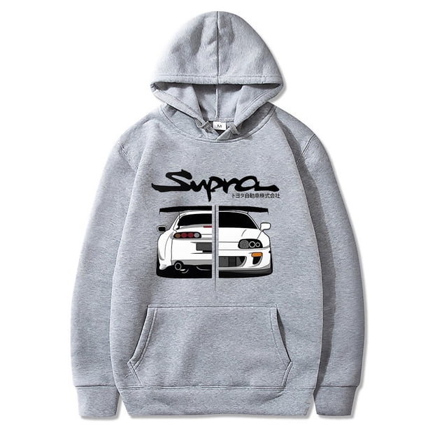 Sudadera con capucha de Initial D Supra para hombre y mujer, ropa con estampado JDM de Manga larga, holgada, informal, japonesa, 2023