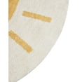 thumbnail image 6 of BUNGALOWANDBEYOND Round Colorful Rug For Girls Room | Soft Cotton Round Rug | Circle Rug For Nursery Decor | Kids Room Rug | Girls Bedroom Yellow Soft Rug | 4.3 ft Diameter, 6 of 6