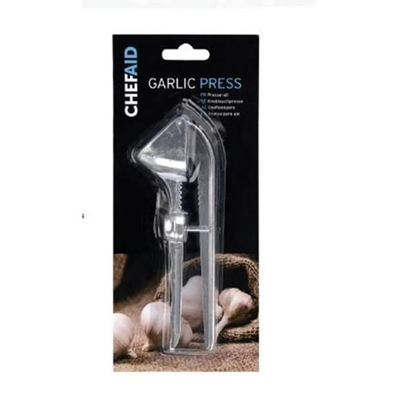 ChefAid Garlic Press With Cherry/Olive Stoner