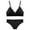 Black, variant on Womens Sports Bras Women Temperament Comfort Lace Strapless Thin Underwear With Underwear Set