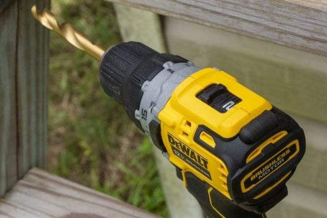 DEWALT XTREME 12-volt Max 3/8-in Brushless Cordless Drill (2-Batteries  Included and Charger Included) & 21-Piece Assorted x Set Titanium Twist  Drill