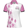 thumbnail image 2 of Lotusprinthandmade Personalized Name Bowling Women Polo Shirt (Lightweight) S-5XL Multicolor, 2 of 7