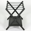 thumbnail image 6 of M&T Displays Beech Wood Folding Luggage Rack with Woolen Strips and Shelf for hotel, gym, spa, 200 lbs Carriage Capacity (Black, 18x30), 6 of 7
