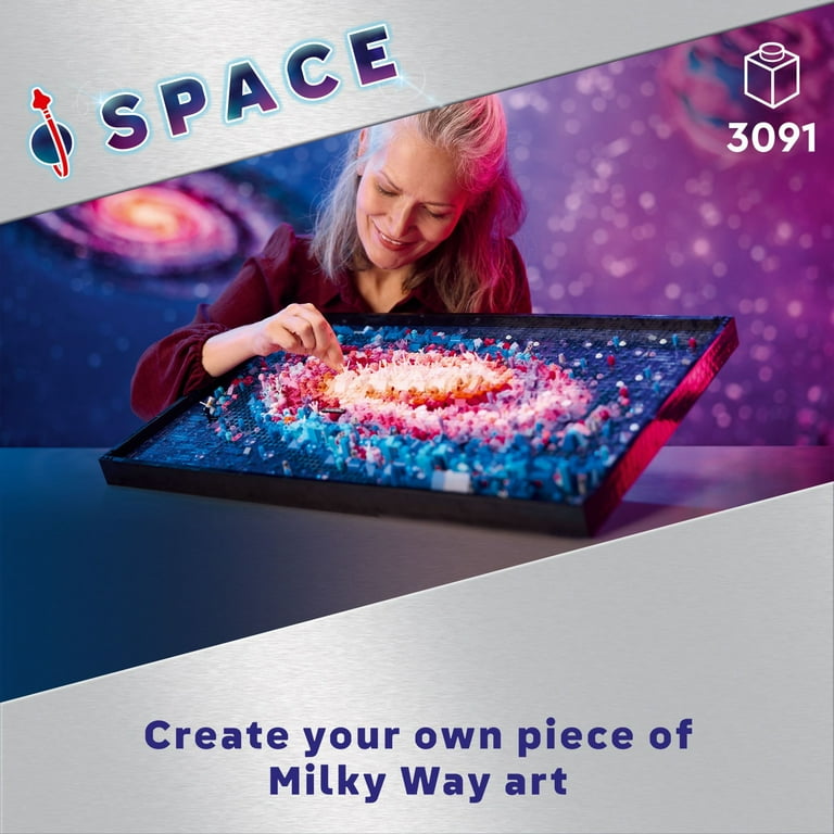 LEGO Art The Milky Way Galaxy Wall Art Décor Set 31212 - Walmart.com