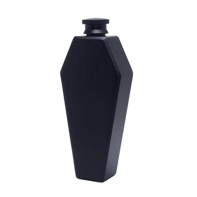 Bearachild Categoría alimenticia personalizada del acero inoxidable de la tapa 304 del tornillo de la petaca no tóxica para la mini petaca Barra de herramientas negro