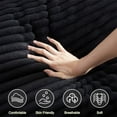 thumbnail image 6 of TUANLUO 44" Single Chaise Lounge Indoor, Corduroy Lounge Chair with Ottoman and Cup Holders, Deep Seat Couch for Living Room, Black, 6 of 7