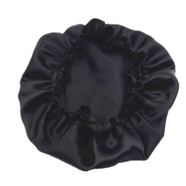 Paquete de 6 gorros para el pelo atractivos, cómodos, transpirables, pañuelo para la cabeza, gorro para dormir, turbantes, cubierta para la Juegos de accesorios de baño Negro Código promedio Naiovety HA047936-05B