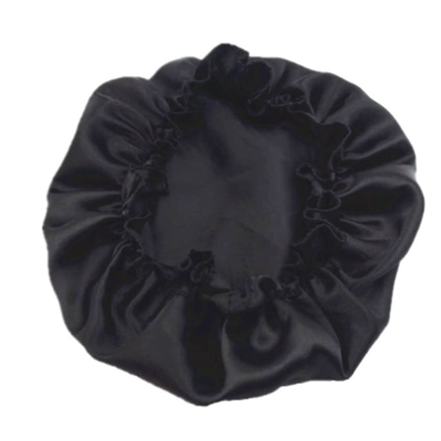 Paquete de 6 gorros para el pelo atractivos, cómodos, transpirables, pañuelo para la cabeza, gorro para dormir, turbantes, cubierta para la Juegos de accesorios de baño Negro Código promedio Matsuzay HA047936-05B