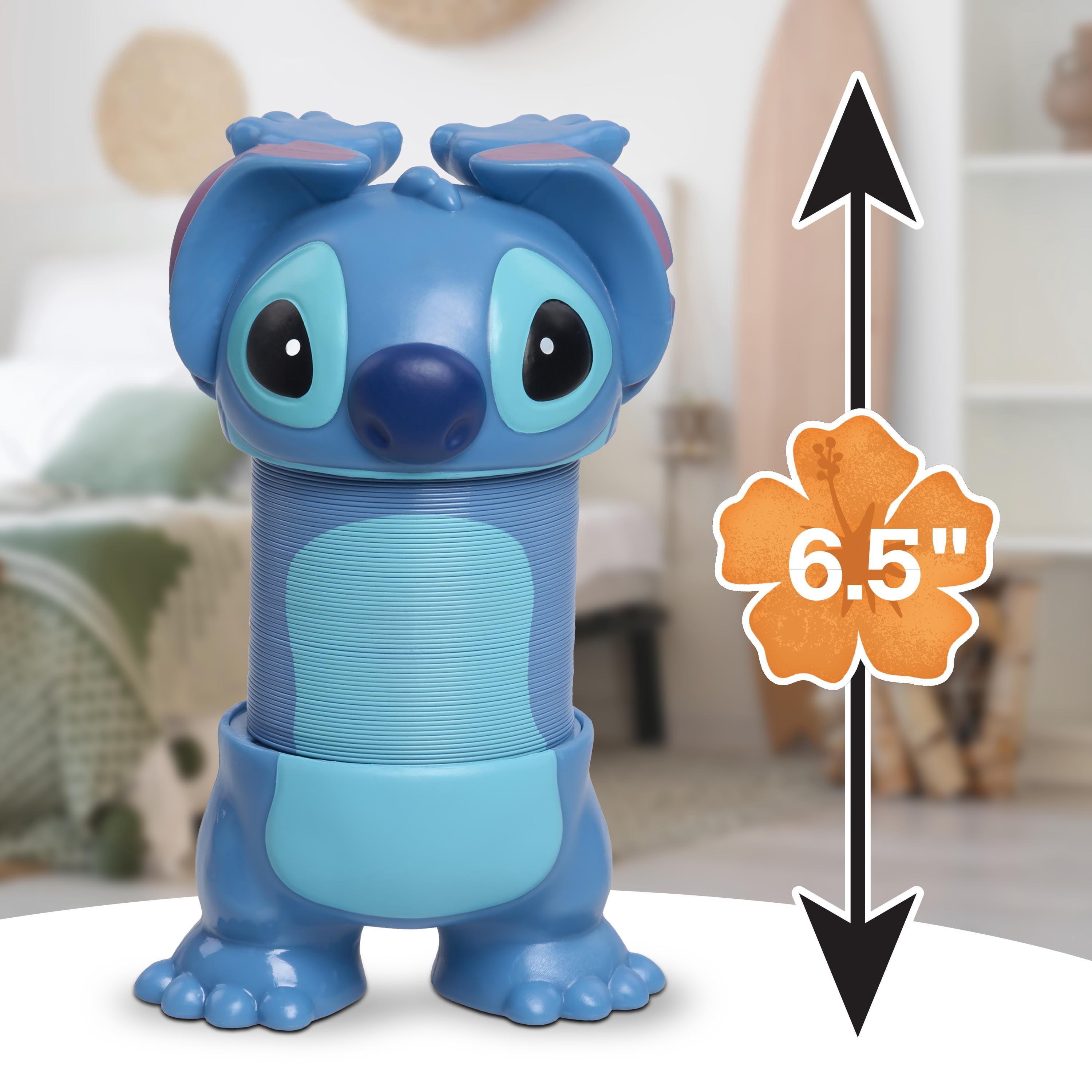Disney Stitch Slinky Flip Toy, Collectible Toy Figure, for Boys and Girls, Ages 3 and up