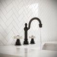 thumbnail image 3 of Water Creation 8.25" Cross Handles Brass Faucet in Brown and Bronze, 3 of 6