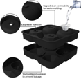thumbnail image 3 of Molde para cubitos de hielo Rose Diamond Ice Cube - Negro Adepaton CPB-US-CJZ77-1, 3 of 5