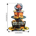 thumbnail image 3 of HWRETIE Three-Layer Paper Cake Stand,Multi-Tiered Party Cake Tray for Halloween and themed Events,Disposable and Lightweight Cake Display Rack for Party Decor, 3 of 6