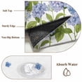 thumbnail image 6 of Spring Hydrangeas Round Area Rug 7Ft Washable Circle Rugs for Dorm Laundry Room, Purple Floral Butterfly Leaves Non-Slip Carpet Floor Mats Indoor Outdoor Carpet Runner Aesthetic Home Decor, 6 of 8