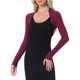 thumbnail image 1 of INSPIRAR CHIC Chaquetas Bolero para Mujeres de Manga Larga Primavera Verano de Algodón Tejido Abierto Frontal Corto XL Rojo Oscuro, 1 of 6