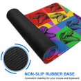 thumbnail image 6 of Long Mouse Pads for Desk,Colorful Dinosaurs Pop Art Pattern Desk Mats on Top Of Desks, Desk Mouse Pad Extra Large with 3mm Non-Slip Base and Stitched Edge for Gaming,Office,Work,Home 31.5"x15.7", 6 of 6
