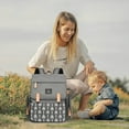 thumbnail image 4 of Large Capacity Diaper Backpack for Moms | Waterproof Travel Bag with Insulated Pockets & Changing Station | 31x13x40cm Gray Fashion Shoulder Bag, 4 of 5