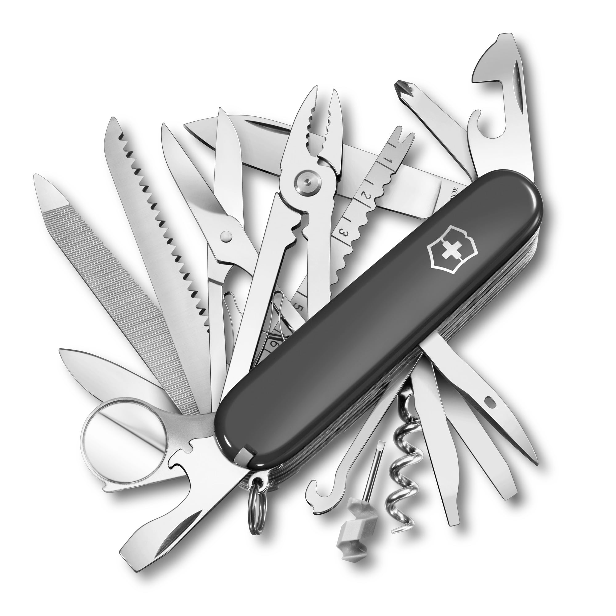 Victorinox SwissChamp 33 Function Transparent Blue Pocket Knife