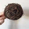 thumbnail image 2 of 2pcs 3.1inch Rattan Bird's Nest Crafts Handmade Dry Natural Bird's Nest for Garden Yard Home Party Wedding Decor No Eggs, 2 of 6