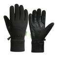 thumbnail image 2 of Guantes para deportes de invierno, forro polar antiviento, pantalla táctil compatible con agarre antideslizante para esquí, snowboard, ciclismo y actividades al aire libre, 2 of 9