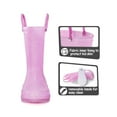 thumbnail image 6 of Bocca; Kids' Waterproof Glitter Design Rain Boot, Mid-Calf Pink, 13, 6 of 7