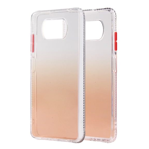 For Xiaomi Mi Poco X3 / NFC Gradient Shockproof TPU Case with Detachable Buttons