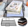 thumbnail image 4 of Mesh Beautiful Hollow Designed Desktop Tray Organizer, Letter Tray Organizer, For Books Holding Documents, 4 of 8