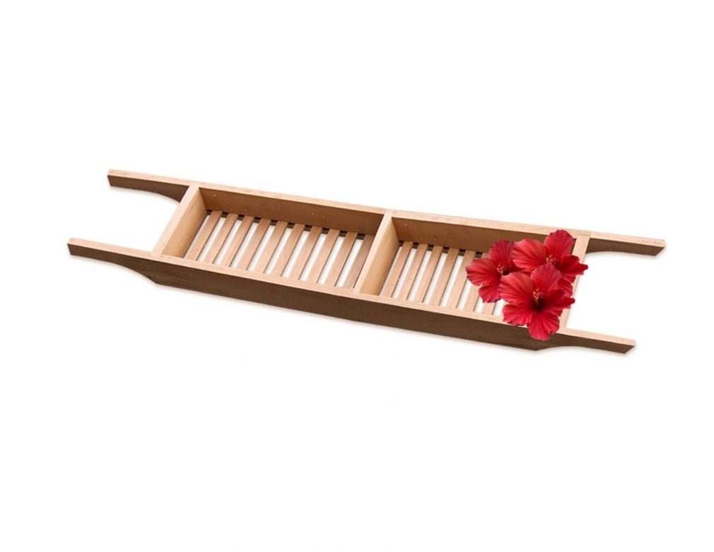 TEAK BATH CADDY