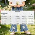 thumbnail image 3 of Maqroz Girls Flare Jeans High Waisted Stretchy Denim Bow Decor Bootcut Trousers with Pockets Summer Casual Bottoms back to school pants 6M-5Y, 3 of 9