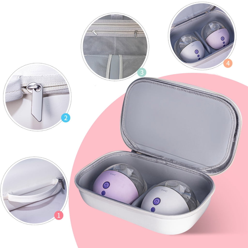 Sinyiin EVA Shell Travel Case Large Capacity for Eletric Breast Pump Ensuring Safety