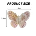 thumbnail image 2 of Butterfly Clips, 20pcs Butterfly Hair Clips Set, Cute Mini Hair Clips Small Hair Clips for Women, Glitter Clear Hair Clips, y2k Accessories 90s Accessories for Women Girls - Transparent color, 2 of 5