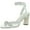 White Synthetic, variant on Franco Sarto Womens Oma Open Toe Ankle Strap Heels