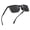 black golden * grey, variant on Men's Flat Top Semi-Rimless Shield Sunglasses UV400 Matte Black Gold Accent for Business Casual Commute