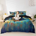 thumbnail image 3 of Homewish Starry Night Dachshund Twin Duvet Cover,Cartoon Pet Dog Twin Bedding,Black Reversible,2pcs,1 Duvet Cover and 1 Pillowcase, 3 of 6