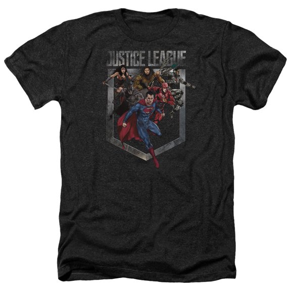 Justice League Movie - Charge - Heather Short Sleeve Shirt - XXX-Large
