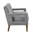thumbnail image 3 of JERFIT Modern Loveseat Sofa for Small Spaces, Gray Chenille Fabric with Pocket Coil Cushions and Solid Wood Legs, 3 of 7