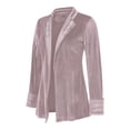 thumbnail image 5 of LEKODE Women's Bohemian Vintage Embroidered Velvet Long Blazer Coat Jacket Spring Casual Elegant Victorian Renaissance Steampunk Outerwear Rose Gold S, 5 of 9