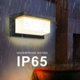 thumbnail image 4 of Lámpara de pared LED, luces de pared para exteriores de bajo consumo, marco de aluminio resistente a los impactos, aplique de pared moderno de 18 W con diseño versátil, resistente al agua IP65 para, 4 of 4