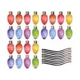 thumbnail image 1 of Car Sticker Adhesion Refrigerator Decorations Self-adhesive Decal Auto Decor Light Bulb Pattern Free Combination Vehicle Paster 24 Bulbs/9 Cables, 1 of 9
