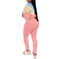 thumbnail image 2 of Aomice Two Women's 2 Piece Outfits Lapel Half Zip Long Sleeve Sweatshirts Sweatpants Tracksuit Casual Sweatsuits-Pink-2XL, 2 of 6