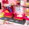 thumbnail image 2 of Juego de cocina para niños zaddgiuuy, 53 unidades, con luces y sonidos, color rosa, 2 of 6