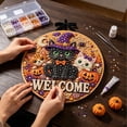thumbnail image 5 of Halloween Diamond Art Kits For Adults Clearance, DIY Pearl Diamond Art, Hanging Ornament For Halloween Front Door Decor, DIY Fall Home Decor Wall Art, Halloween DIY Gift (C), 5 of 6