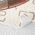 thumbnail image 5 of Erosebridal Girls Sport Bow Football Quilt Full,Brown Bowtie Rugby Full Bedspread Sets Teens Boys, 5 of 7