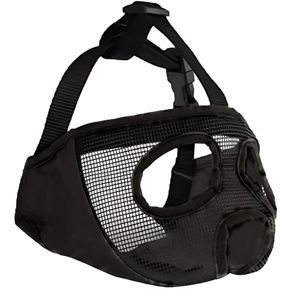 GASTROPOD Short Snout Dog Muzzles - Adjustable Breathable Mesh Bulldog Muzzle for Biting Chewing Licking Grooming Dog Mask,Orange N-S