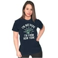thumbnail image 3 of I'm From NY Proud NYC New Yorker Womens Slim Fit Graphic Tee Brisco Brands X, 3 of 5