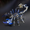 thumbnail image 4 of Hzrsly Blue 3D Metal Puzzle for Adults Scorpion, DIY Colorful 3D Metal Model Kits to Build with Tool, 3D Desktop Model Kits Building Toys for Adults/Teens, 4 of 6