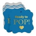thumbnail image 3 of Inkdotpot Pack Of 100 Ready To Pop Baby Shower Paper Tags DIY Craft Bracket Shape Real Gold Foil Hang Tags, 3 of 6