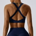 thumbnail image 4 of Correa cruzada para el hombro, sujetador de Yoga con almohadilla para el pecho, Sujetador deportivo para correr, Top de gimnasio para mujer,, 4 of 5