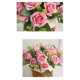 thumbnail image 3 of Flores artificiales, flores falsas, flores de imitación, juego de regalo para mujer, hermosas flores artificiales de seda falsas, ramo de boda de San Valentín, decoración nupcial, el soporte, 3 of 4